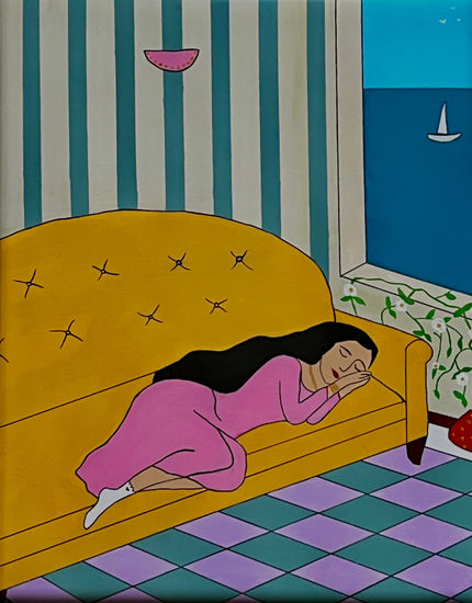 Afternoon Siesta Acrílico Lienzo Figura