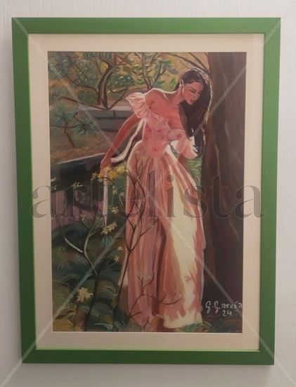 Reflejo cálido Pastel Papel Figura