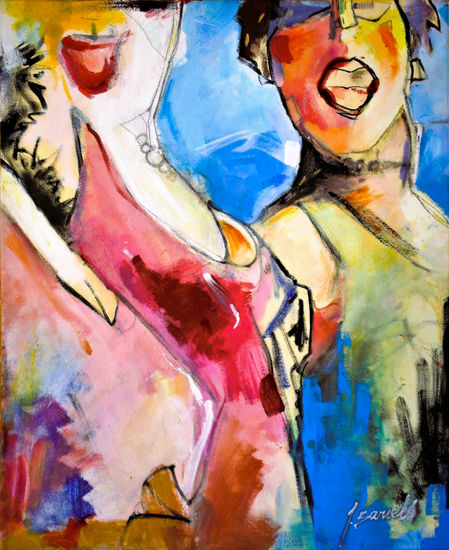 Expresión interior. Media Mixta Lienzo Retrato