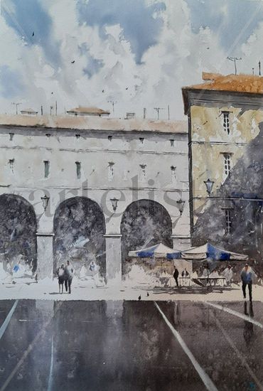 Plaza Watercolour Paper Landscaping