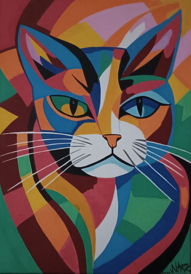 The Rainbow Guardian Acrílico Lienzo Animales