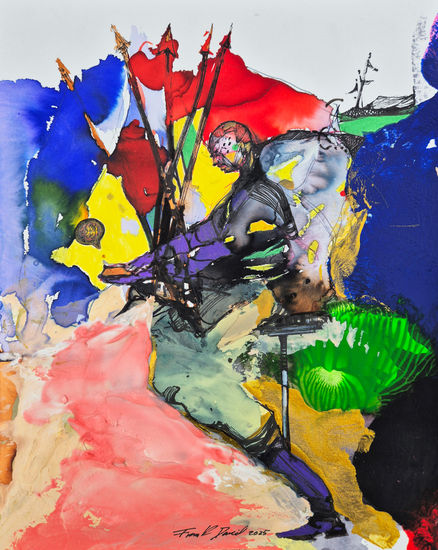 Banderas Acuarela Cartulina Figura