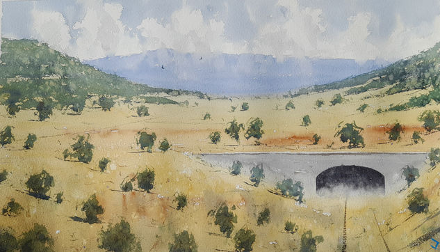 Túnel Watercolour Paper Landscaping