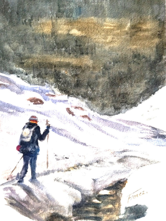 un paseo por la nieve