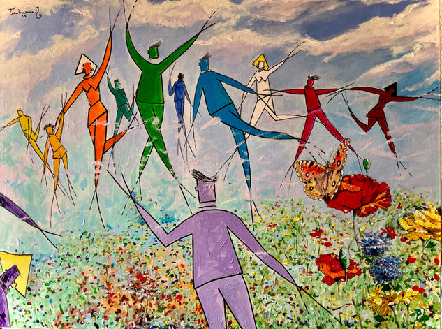 Almas Danzantes, Primavera 27 Acrílico Lienzo Otros