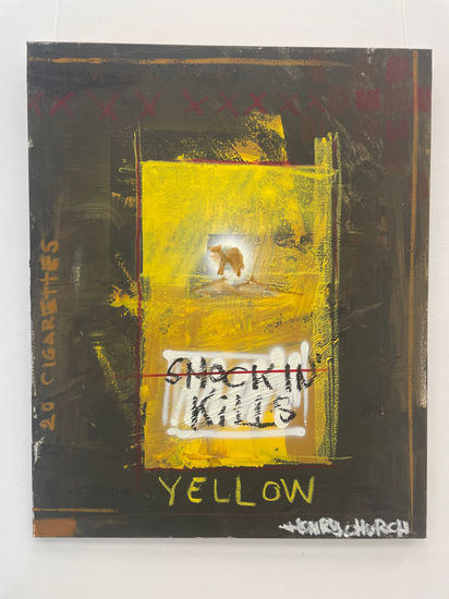 Yellow Media Mixta Lienzo Otros