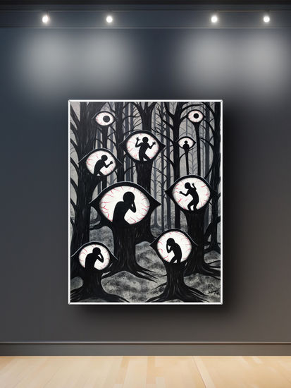 THE EYE THAT IMPRISONS Acrylic Canvas Others