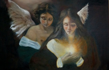 Ángel,mujer y Luz