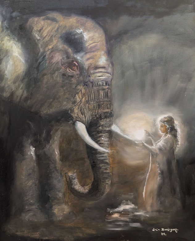 Elephant and Girl of Light