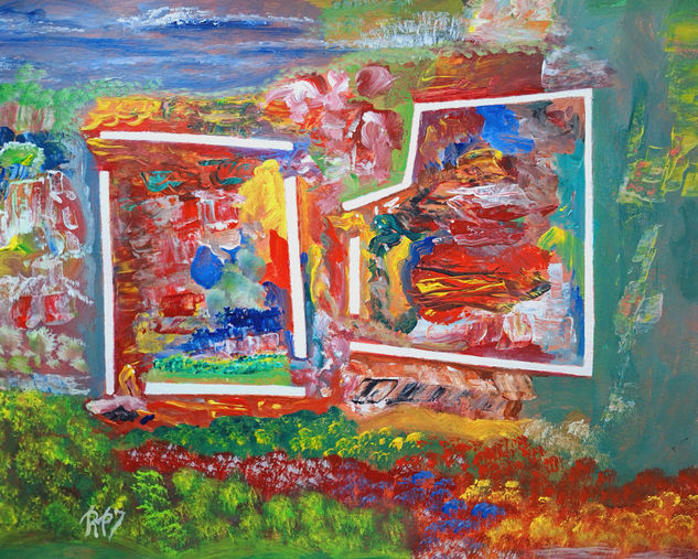 Somewehre..En algun lloc..En algun lugar..ABSTRACK..Paseando por un mundo desconocido.. Acrylic Paper Others