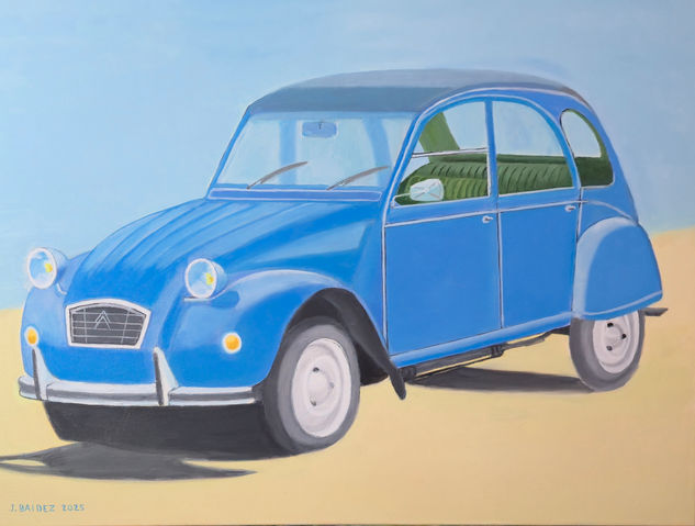 Citroën  2 cv Óleo Lienzo Otros