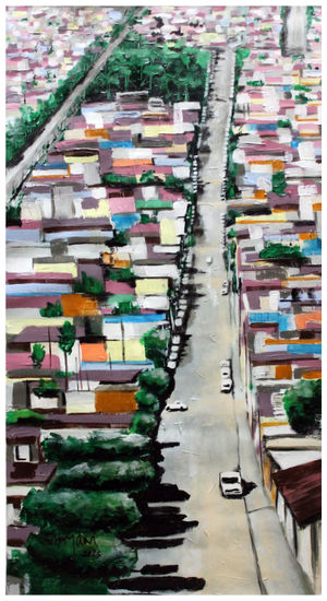 Avenida Manuel m ponce/Ensenada Acrílico Lienzo Paisaje