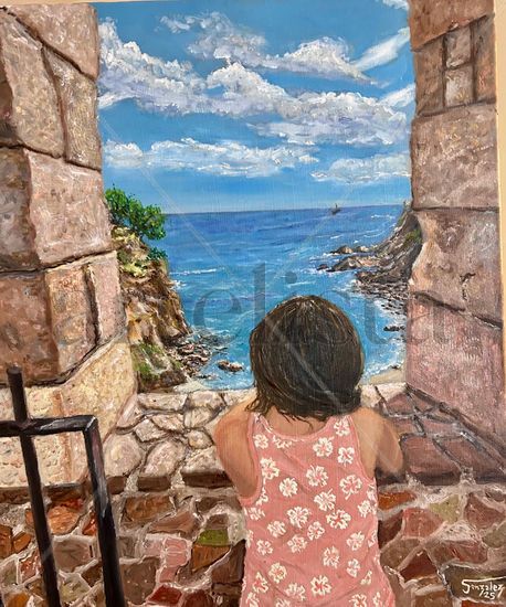 Ventana al Mar Oil Canvas Landscaping