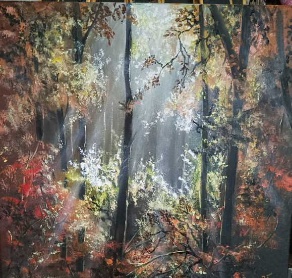 Luz Óleo Lienzo Paisaje