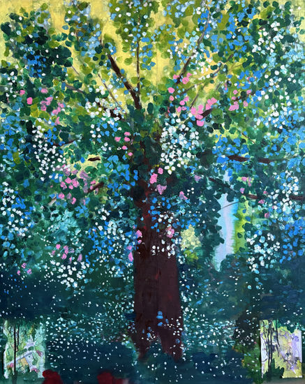 Spring tree Media Mixta Lienzo Paisaje