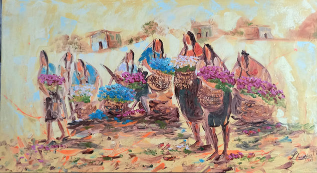 Floristas Oil Canvas Landscaping