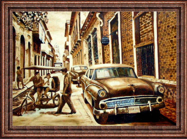 Daniel Andar la Habana Oil Canvas Landscaping