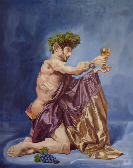 La invitación de Dionisio Óleo Lienzo Figura