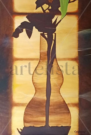 Sombras al atardecer Óleo Lienzo Floral