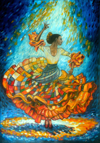 Bailaora colorista