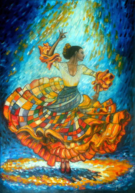 Bailaora colorista