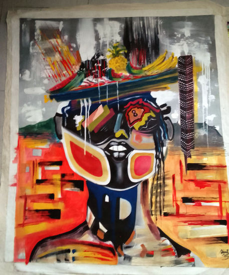 Palenquera Acrílico Lienzo Paisaje