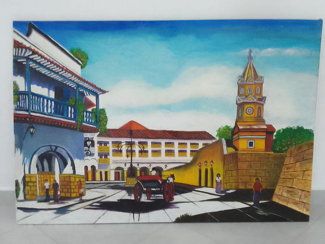 SOLD Acrílico Lienzo Paisaje