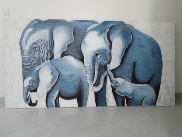 SOLD Acrylic Canvas Animals