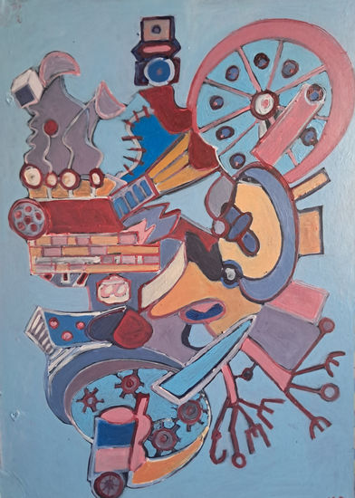 Nave galactica Acrílico Cartulina Otros