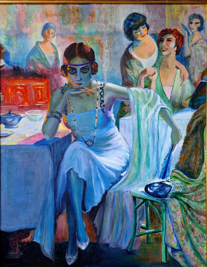 Falenas Acrylic Panel Figure Painting