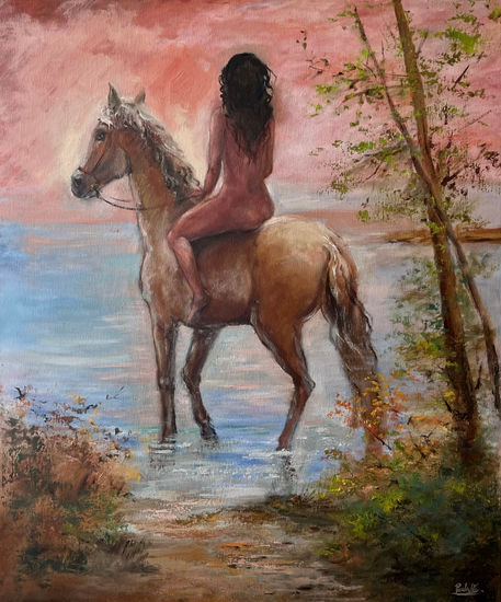 Amanecer de libertad Oil Canvas Landscaping