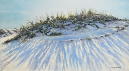 Dunas en playa de...