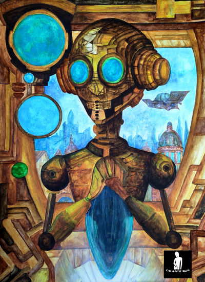 Linserax Parte 13 Acrylic Paper Figure Painting