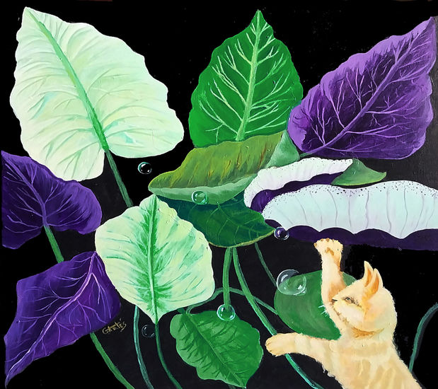 MISIFÚ Acrylic Canvas Floral Painting