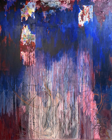 Untitled Abstract Mixed media Canvas Landscaping