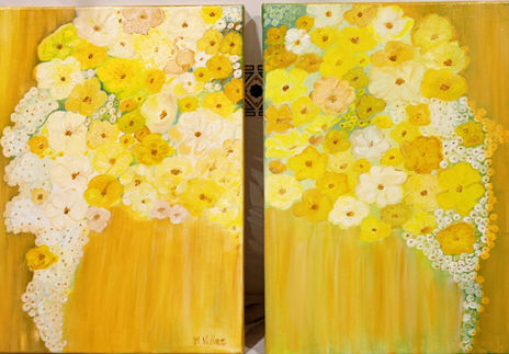 Díptico floral