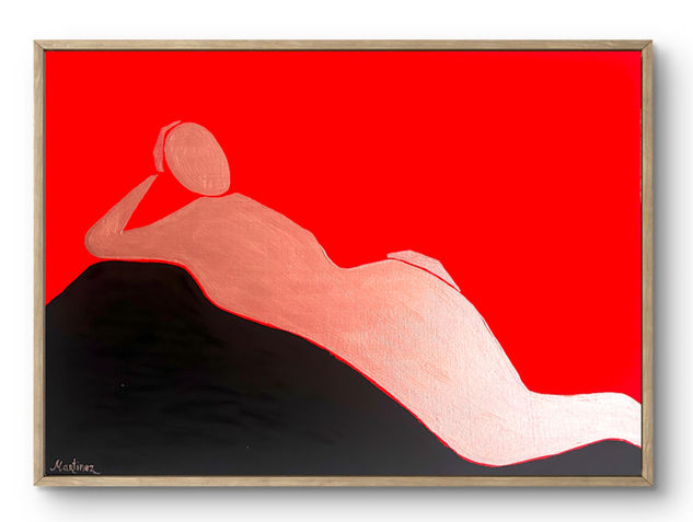 Vacationer Oil Canvas Figure Painting