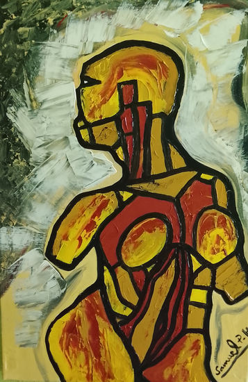 Cuerpo Abstracto Acrílico Lienzo Figura