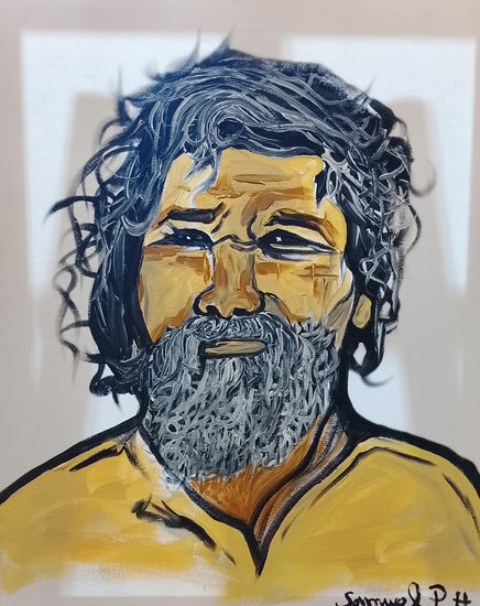 El guanche Acrylic Canvas Portrait