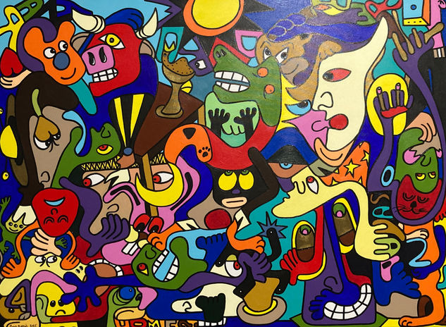 “ Guernica a mi manera “ Acrílico Lienzo Otros