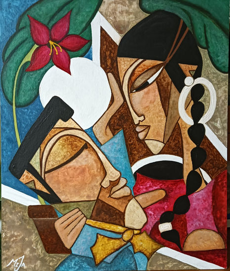 El amante de la media noche Acrylic Canvas Others