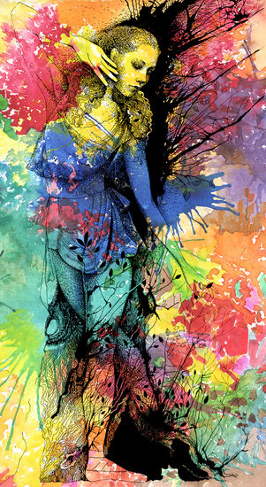 Colorful awakening Lienzo Retrato