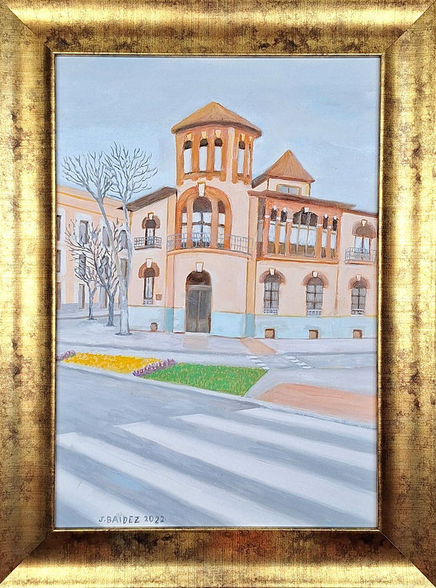 Plaza de Gabriel Lodares.Albacete. Edificio de la Subdelegación de Defensa