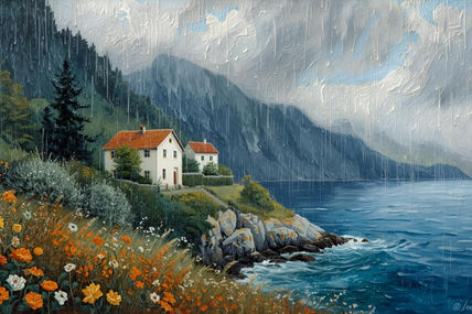 Lluvia en la costa...
