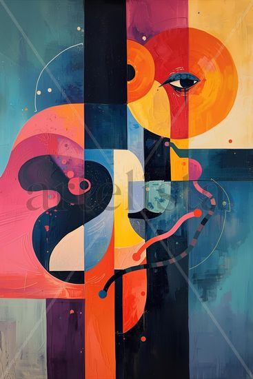 Eclipse Abstracto Digital 