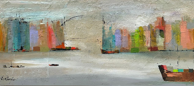 La vida es bella Acrílico Tabla Paisaje