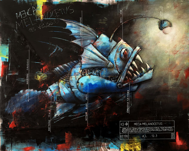 Loic Tarin Doud - Meca Melanocetus Acrylic Panel Animals