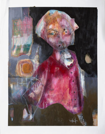 Florence Monange - Sans-Titre 10 Acuarela Papel Figura