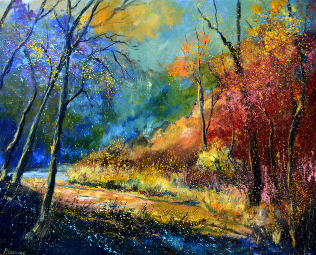 Rich autumnal colors 108 Oil Canvas Landscaping