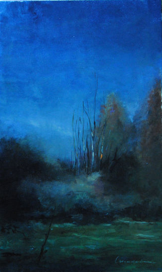 O budio esgallado Óleo Lienzo Paisaje